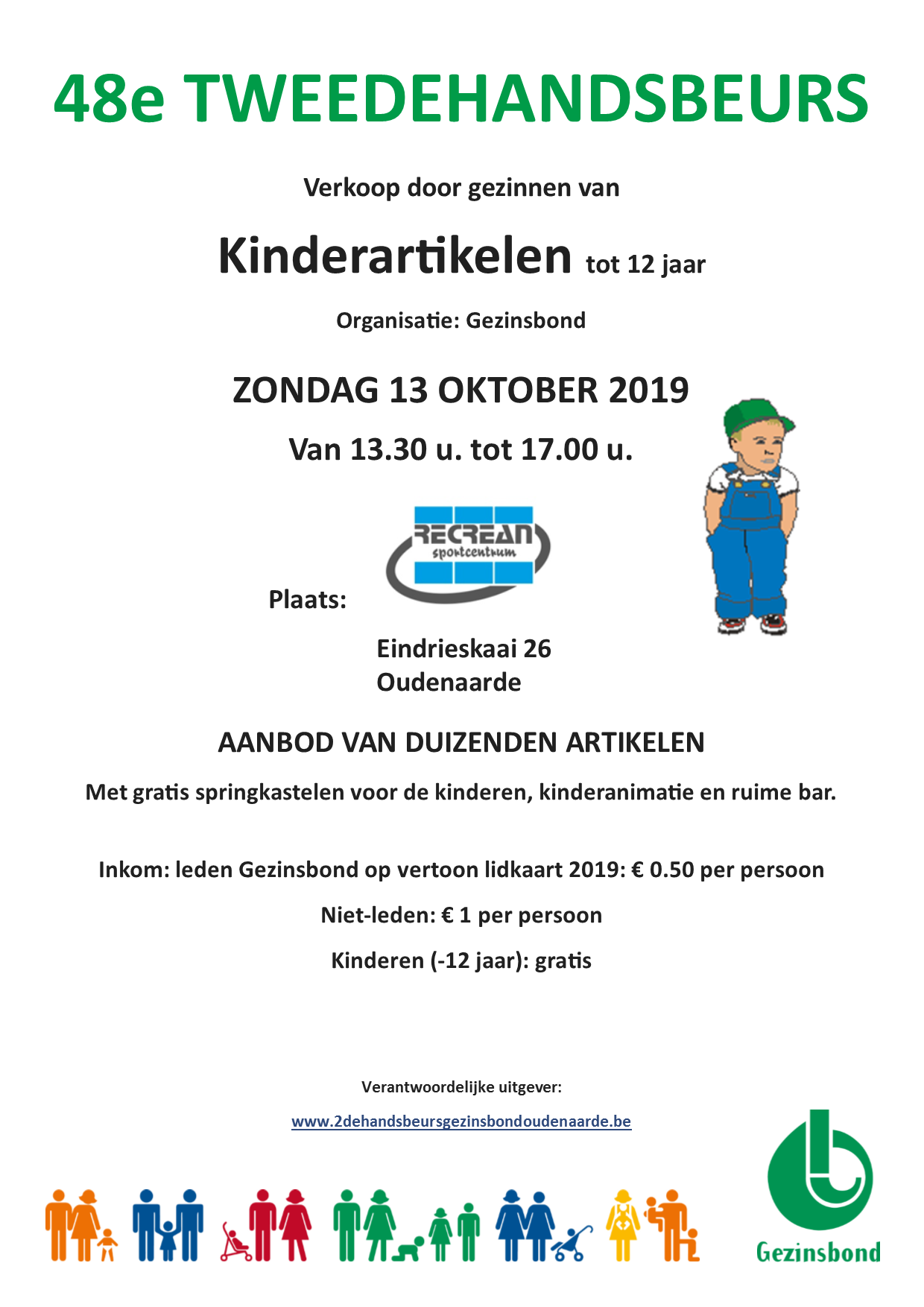 48e Tweedehandsbeurs: 13 oktober 2019